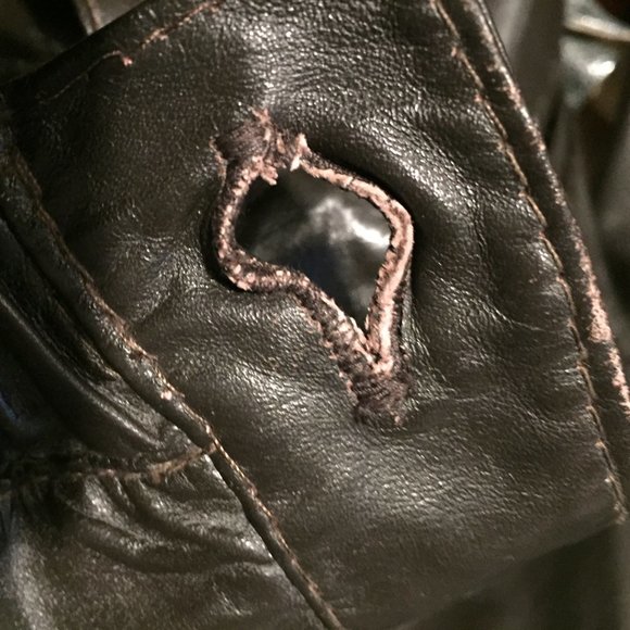 VINTAGE LEATHER ATTIC JACKETS SIZE 44 - Picture 10 of 11